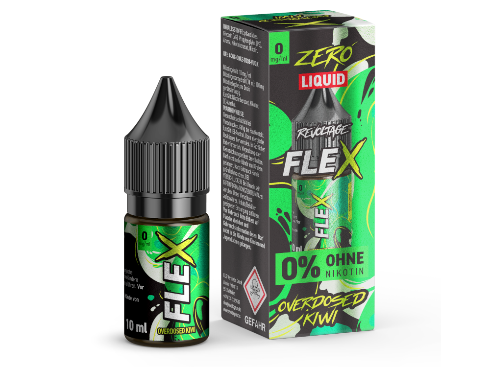 Revoltage - FLEX - Overdosed Kiwi - Nikotinsalz Liquid