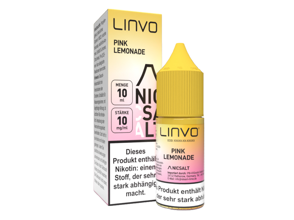 Linvo - Pink Lemonade - Nikotinsalz Liquid 20 mg/ml