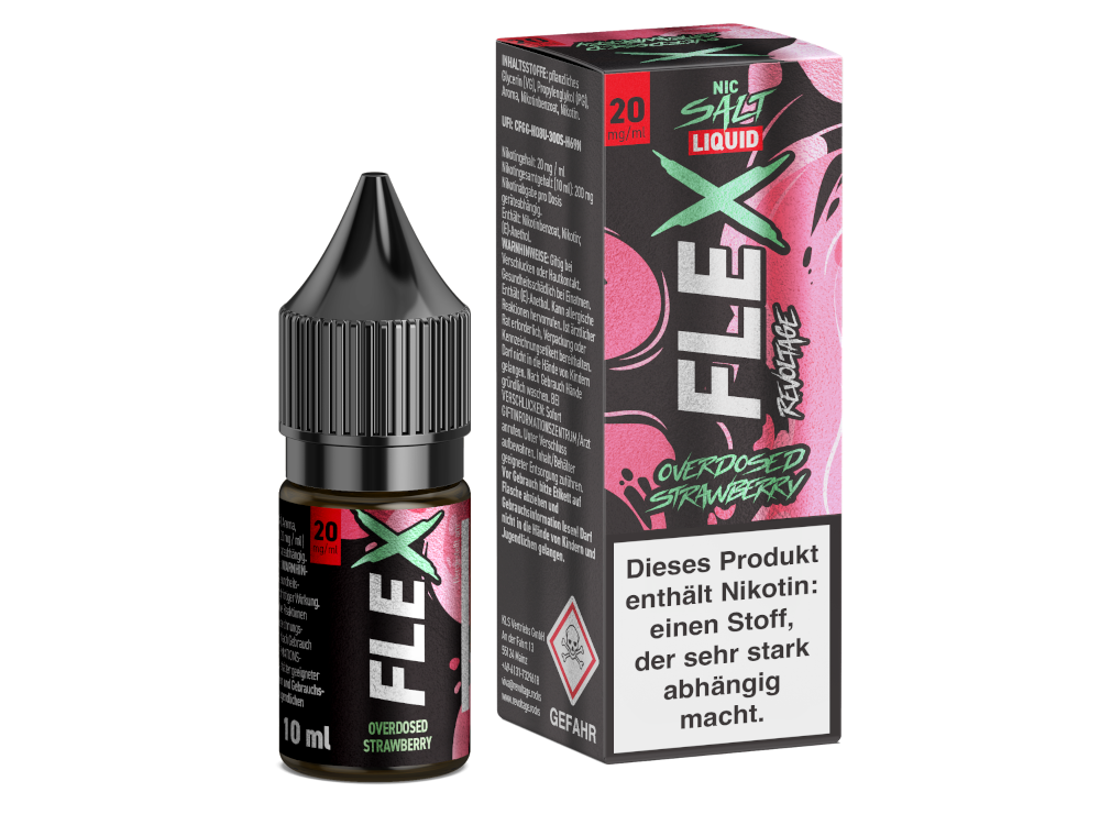 Revoltage - FLEX - Overdosed Strawberry - Nikotinsalz Liquid