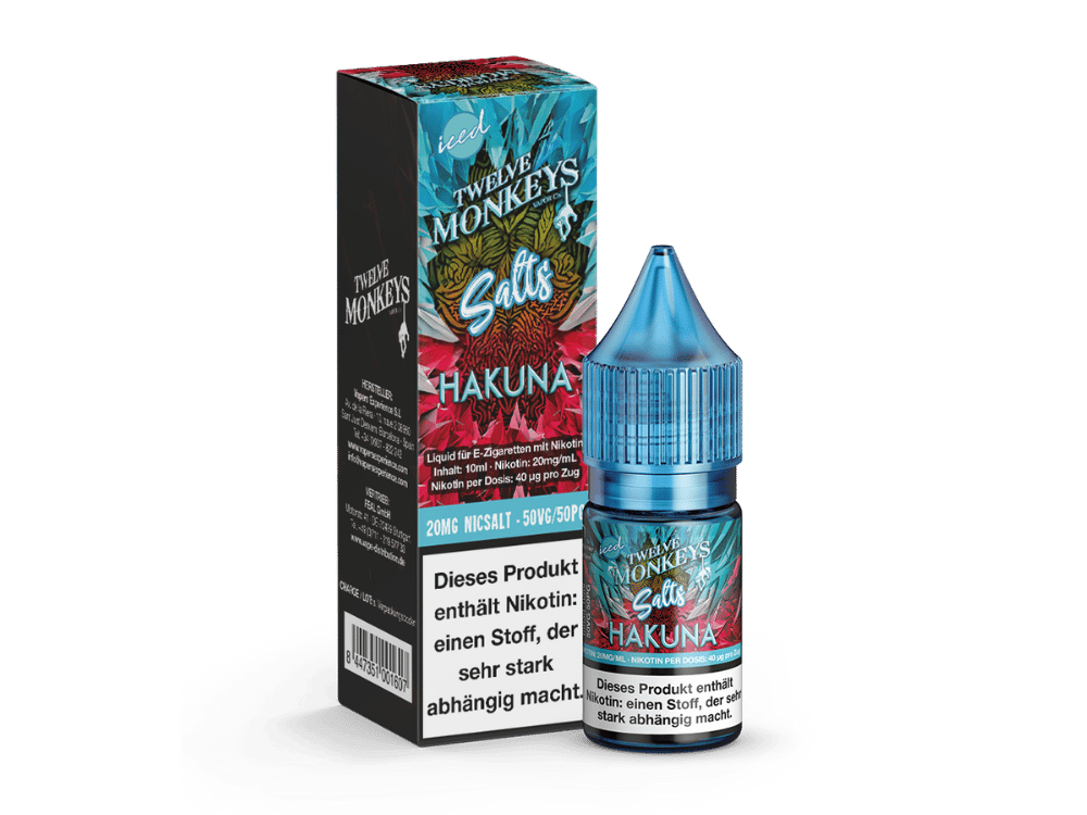 Twelve Monkeys - Iced - Hakuna - Nikotinsalz Liquid 20 mg/ml