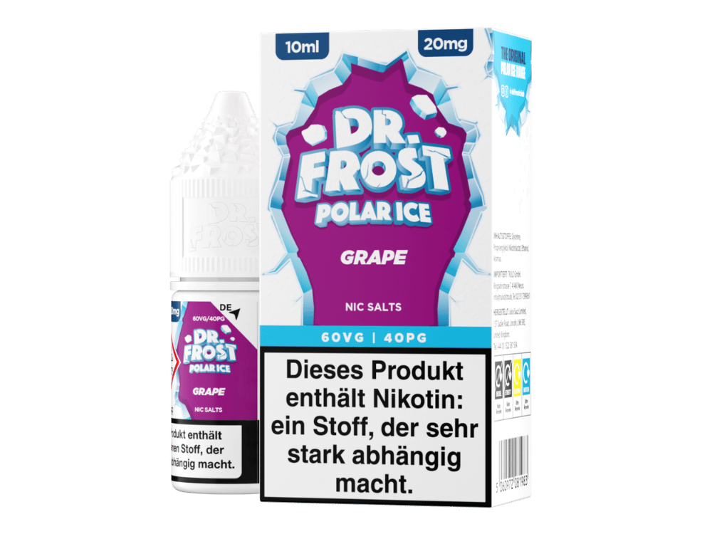 Dr. Frost - Ice Cold - Grape - Nikotinsalz Liquid