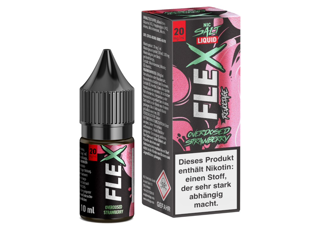 Revoltage - FLEX - Overdosed Strawberry - Nikotinsalz Liquid