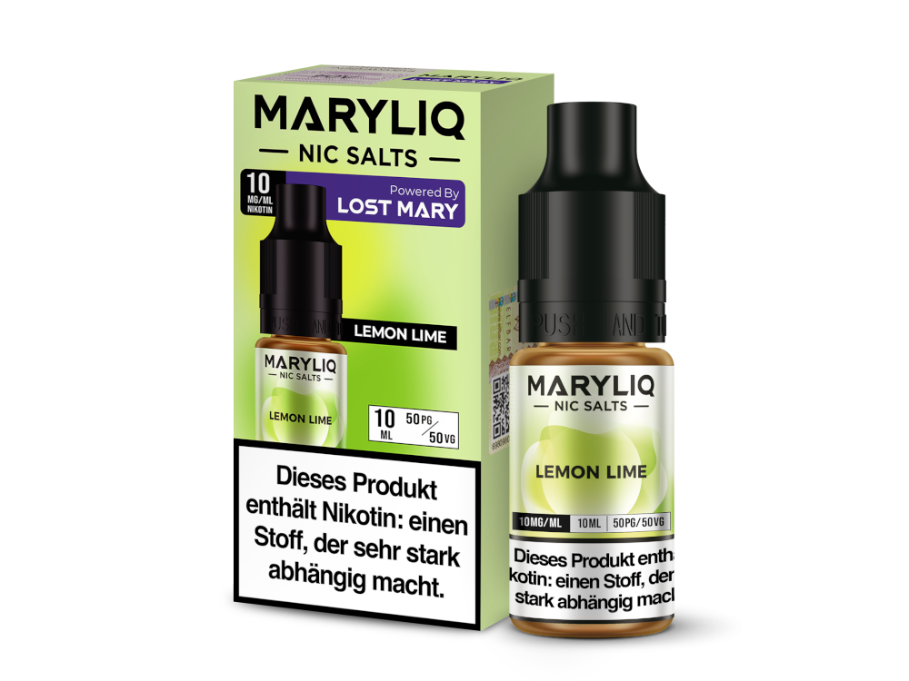 MARYLIQ - Lemon Lime - Nikotinsalz Liquid