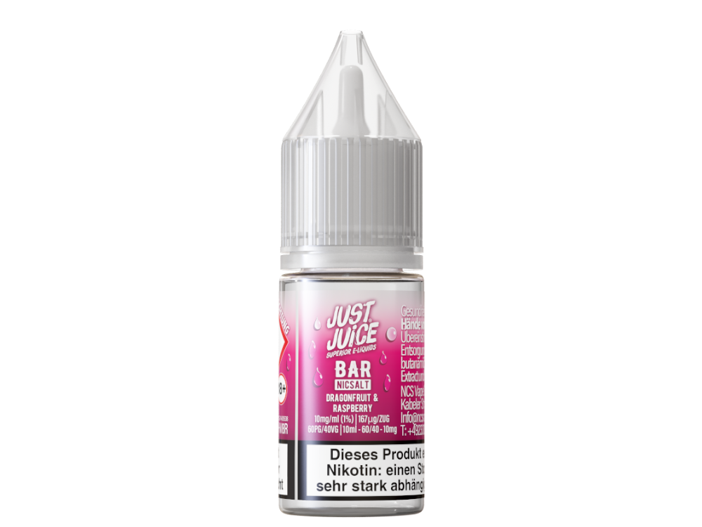 Just Juice - Bar - Dragonfruit & Raspberry - Nikotinsalz Liquid 20 mg/ml