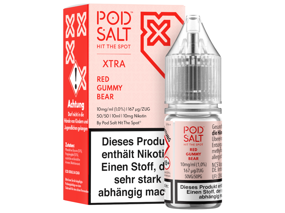 Pod Salt X - Red Gummy Bear - Nikotinsalz Liquid