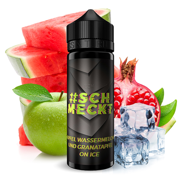 #Schmeckt Aroma - Apfel Wassermelone und Granatapfel on ICE - 10ml/120ml - Aromen
