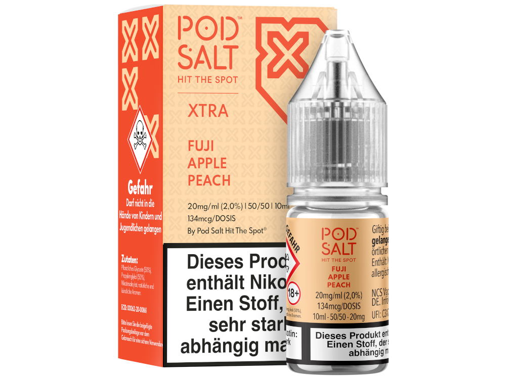 Pod Salt X - Fuji Apple Peach - Nikotinsalz Liquid