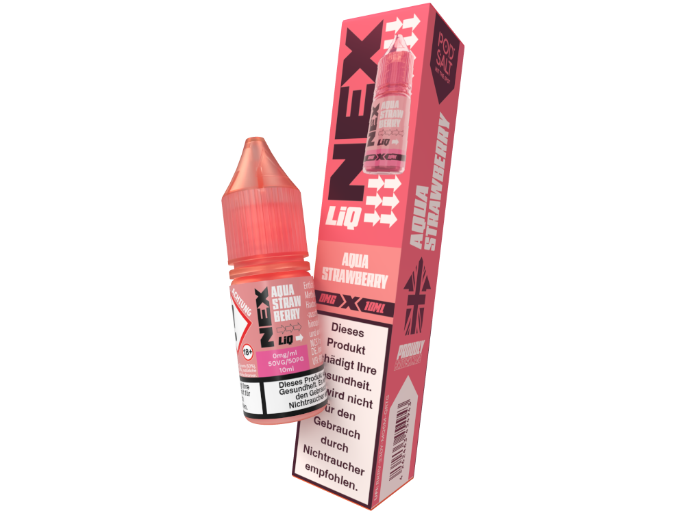 Pod Salt - NexLiq - Aqua Strawberry Nikotinsalz Liquid
