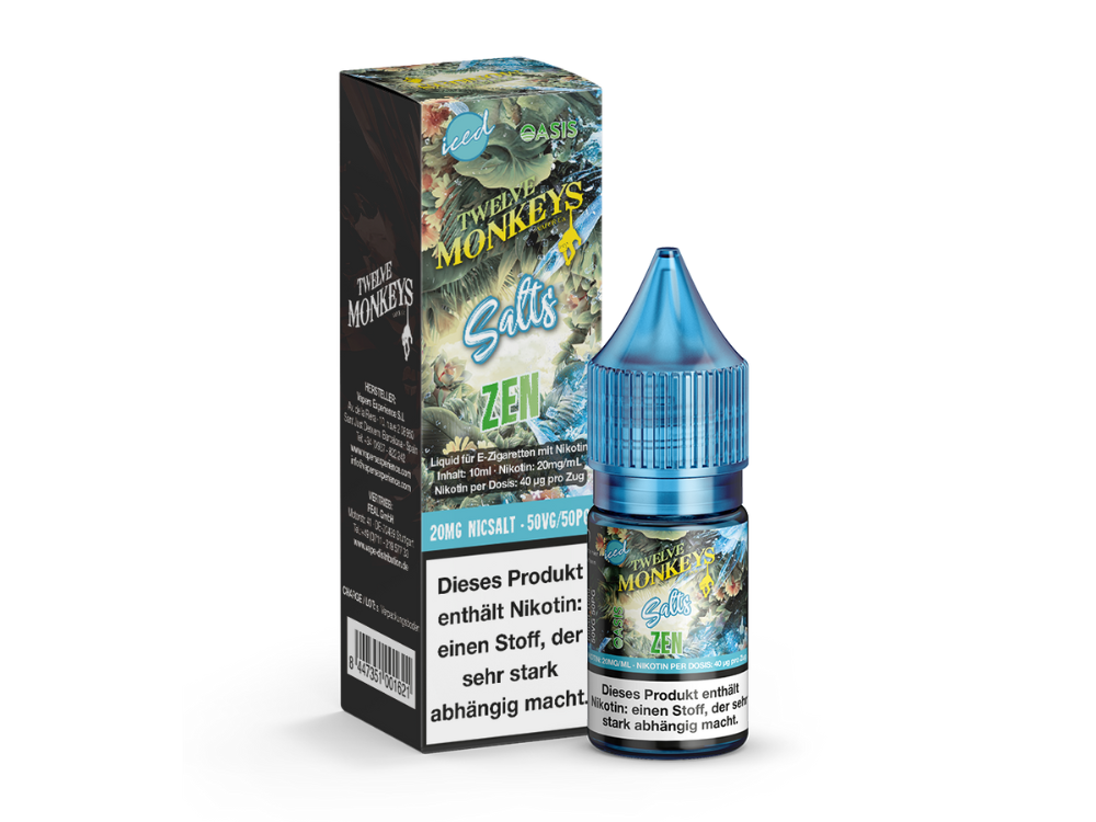 Twelve Monkeys - Iced - Zen - Nikotinsalz Liquid 20 mg/ml