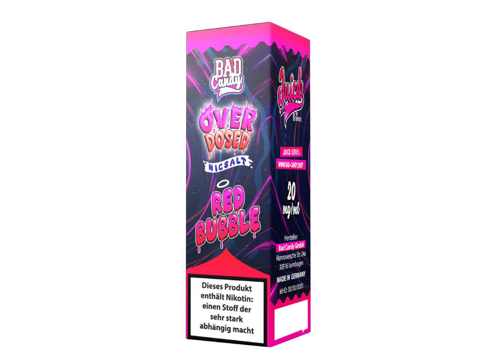 Bad Candy Liquids - Juicd - Overdosed Red Bubble - Nikotinsalz Liquid
